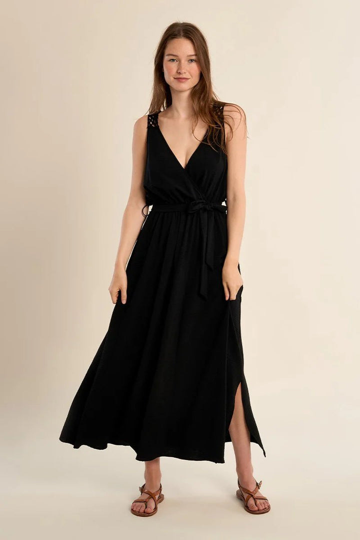 Molly Bracken Woven Back Maxi Dress - clever alice