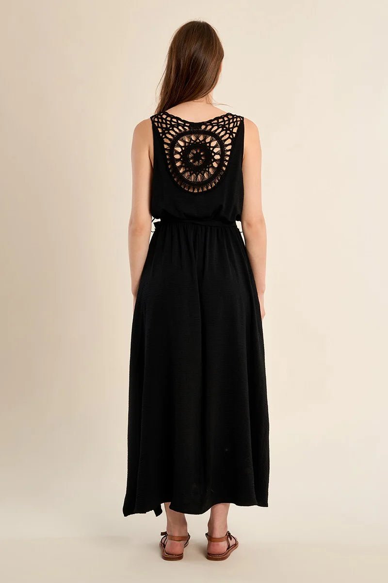 Molly Bracken Woven Back Maxi Dress - clever alice