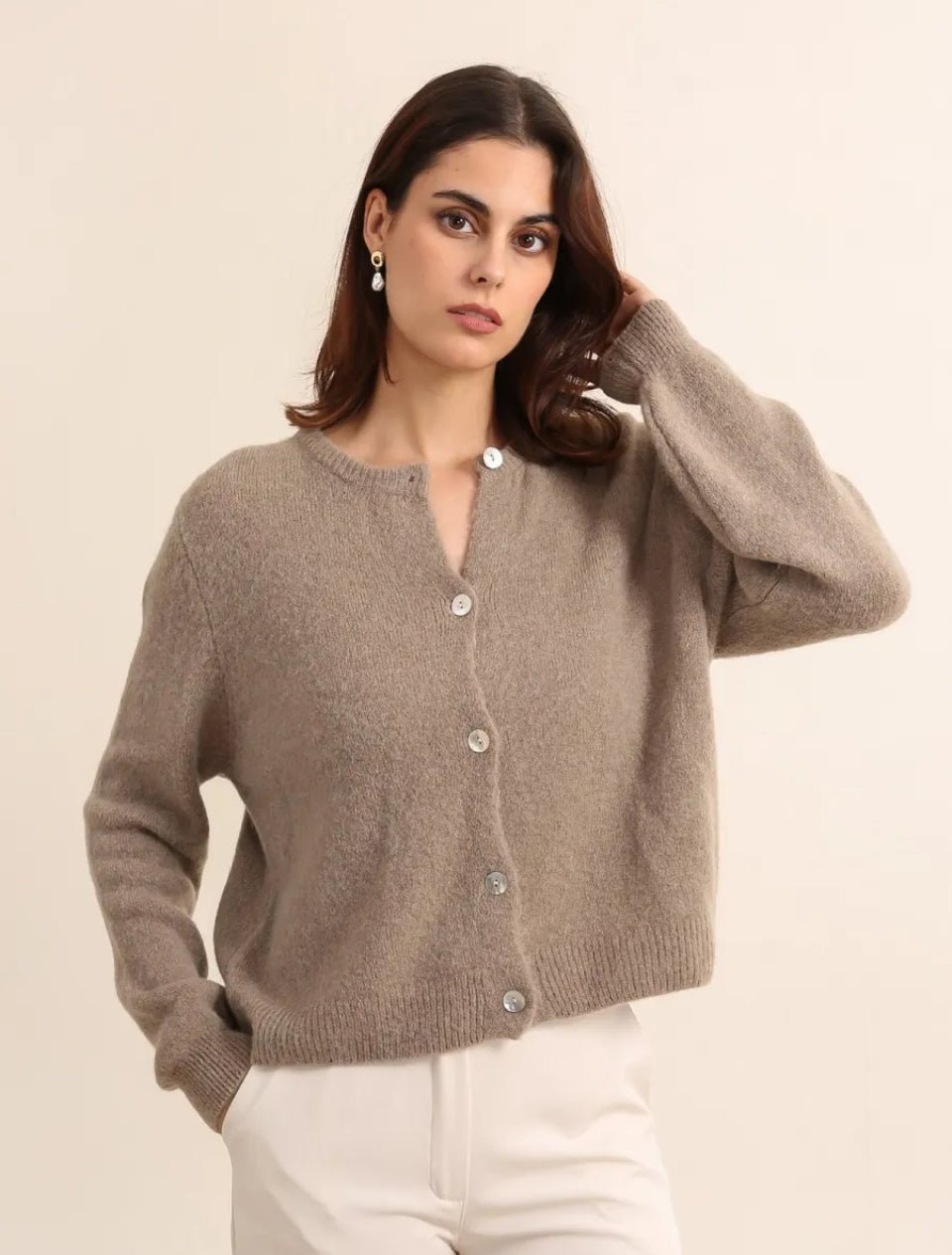 Nais Alpaca Cardigan - clever alice