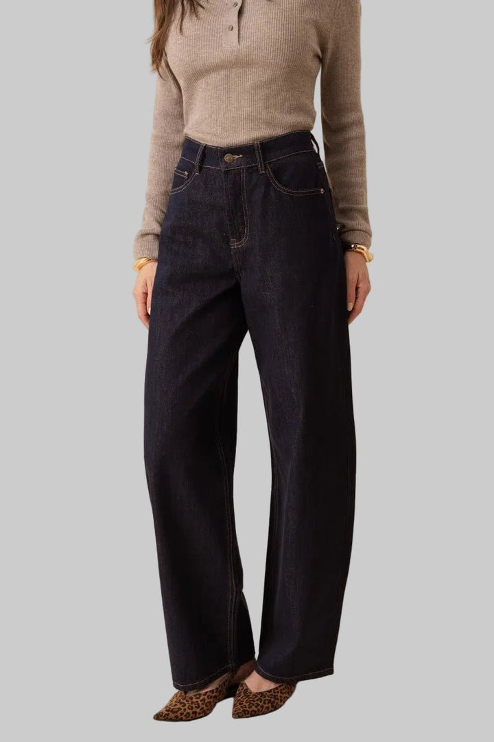 Oraije Brune Barrel Jean - clever alice
