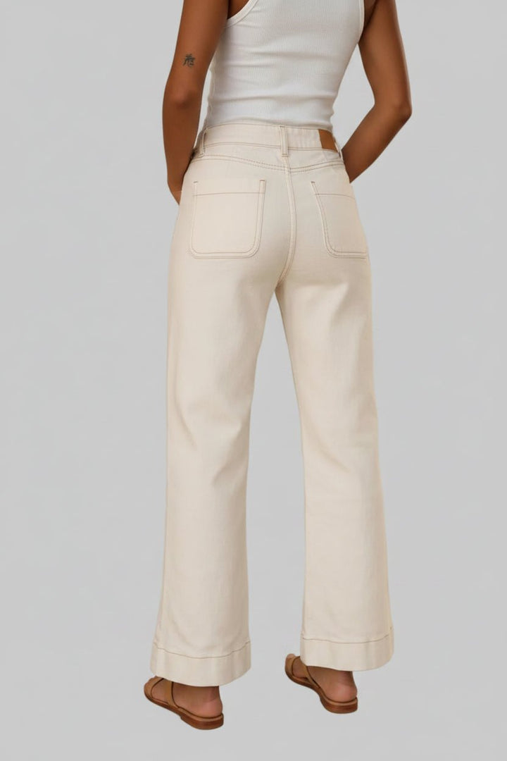 Oraije Elenette High Waist Large Flare Denim - clever alice