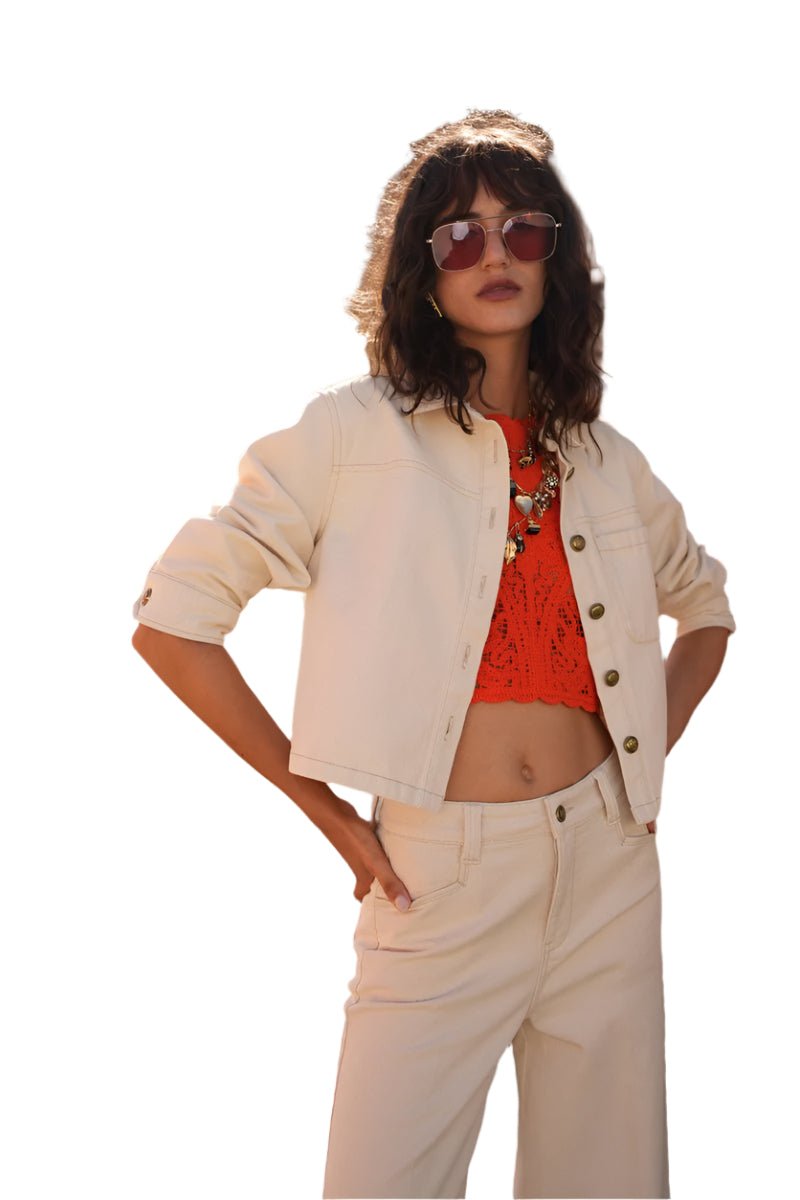 Oraije Paris Basille Jeans in Tan - clever alice