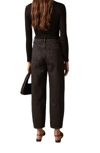 Oraije Paris Bony Mid Waist Barrel Jeans - clever alice