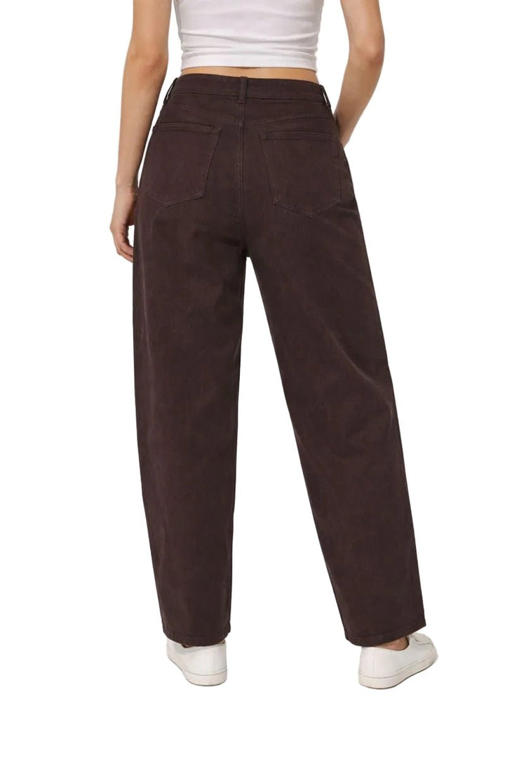 Oraije Paris Bony Mid Waist Barrel Jeans - clever alice