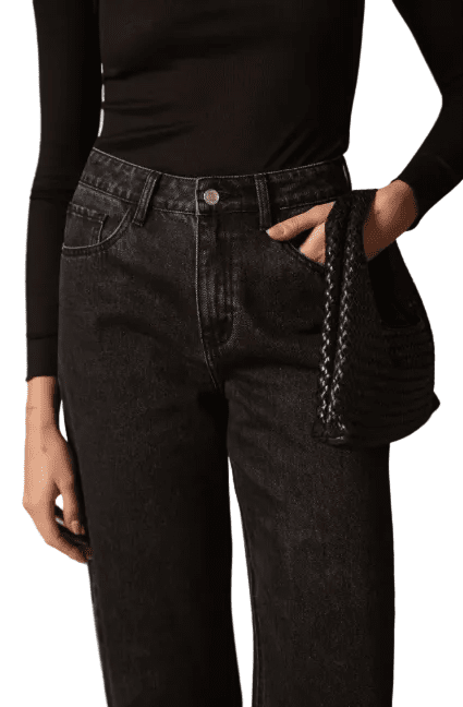Oraije Paris Bony Mid Waist Barrel Jeans - clever alice