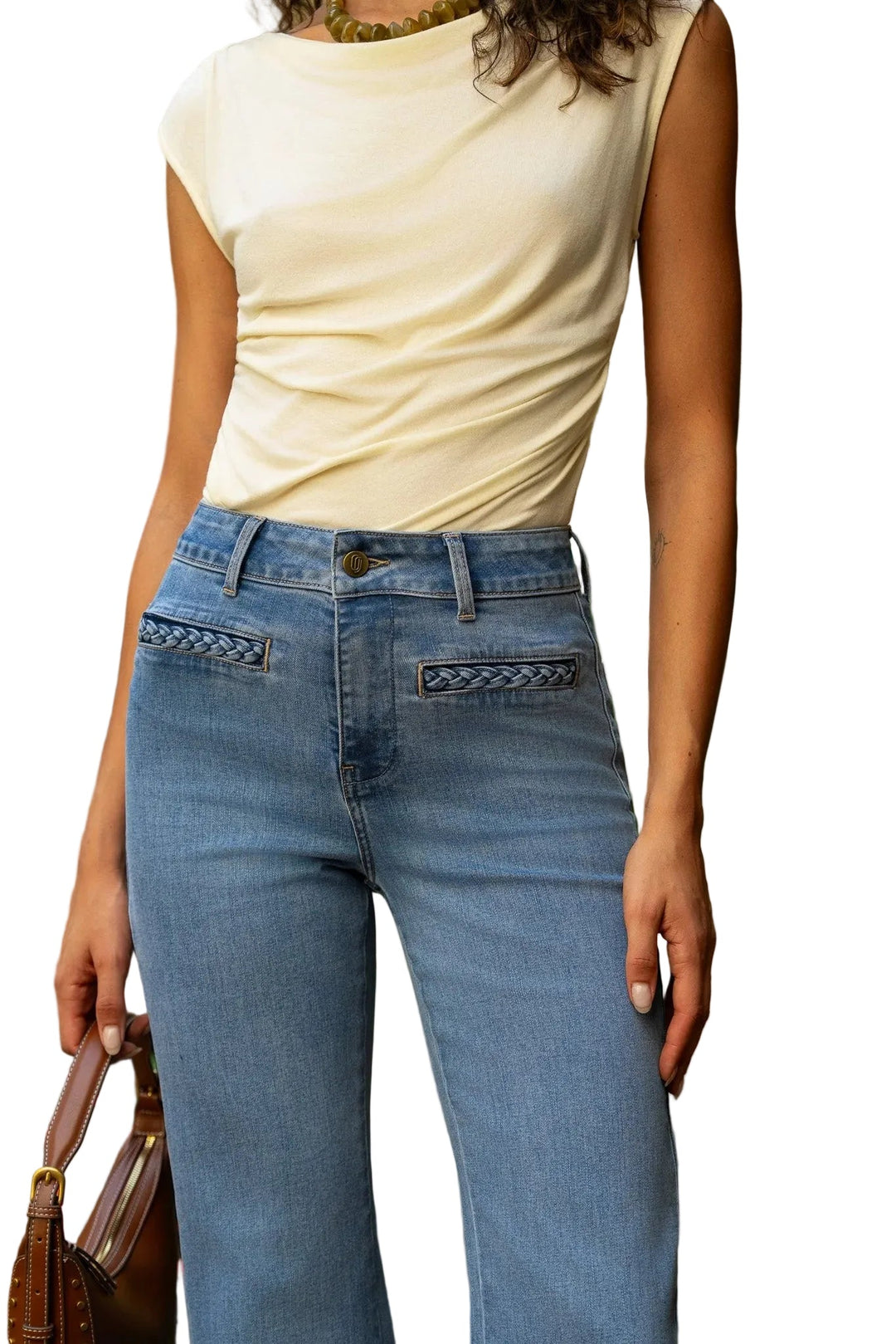 Oraije Paris Fiona Flare Cut Jeans - clever alice
