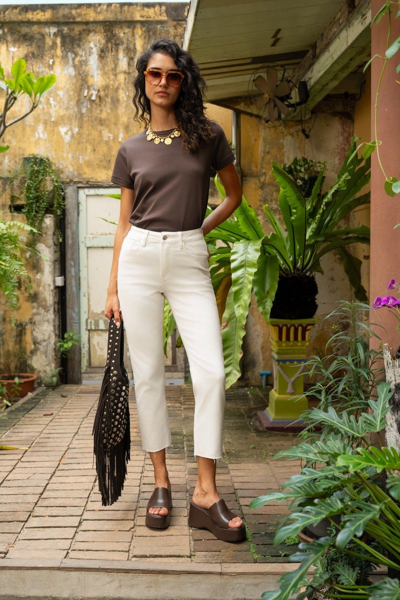 Oraije Paris Maryline Cropped Skinny Jean - clever alice
