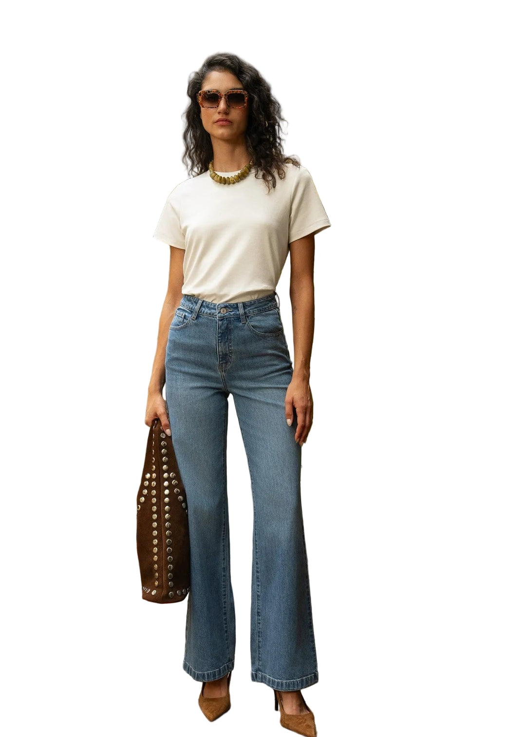 Oraije Paris Mona Slight Flare Denim - clever alice