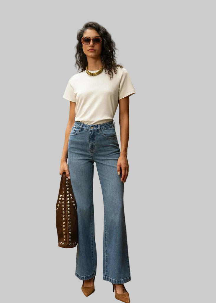 Oraije Paris Mona Slight Flare Jeans - Stylish Denim Fit – clever