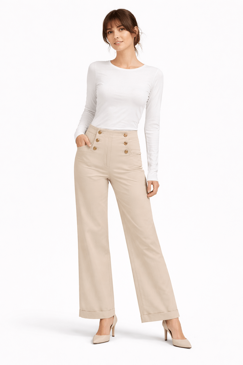 Oraije Paris Victorine Six Button Jeans - clever alice