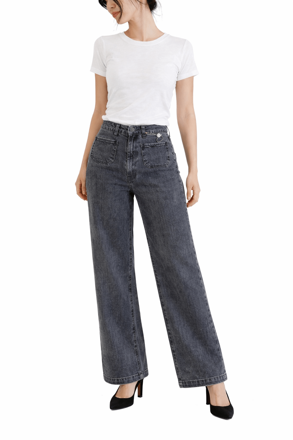 Oraije Paris Violette Jean in Grey Denim - clever alice
