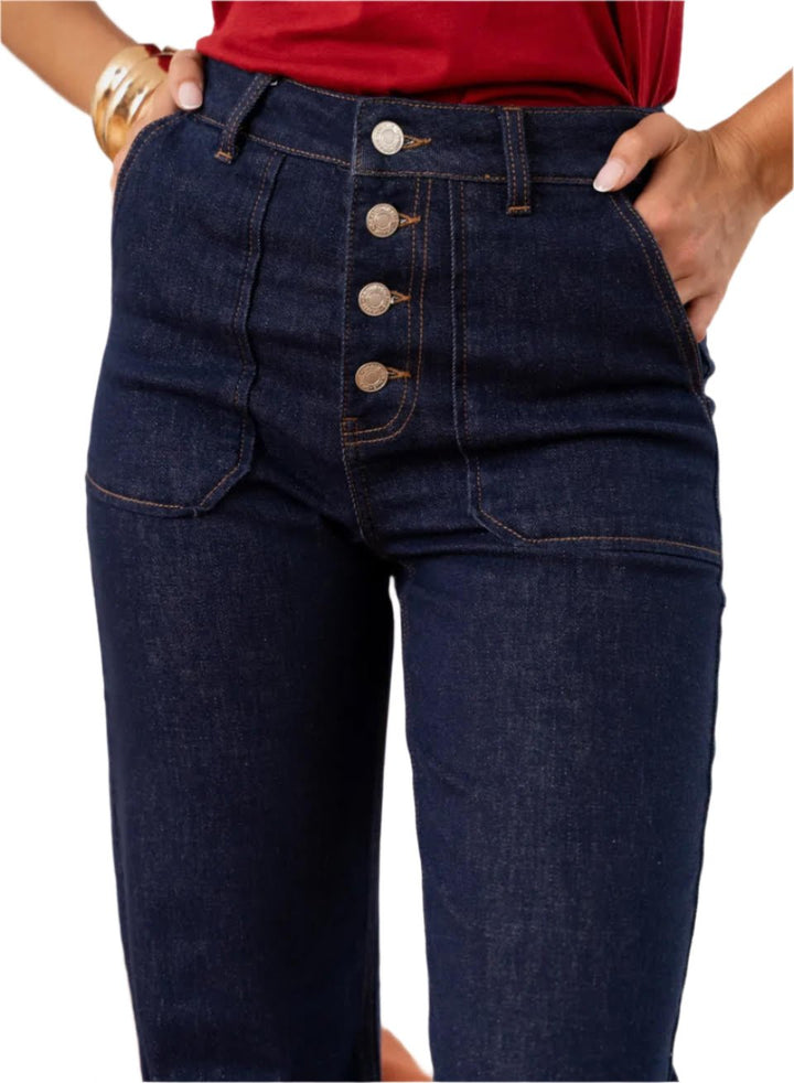 Oraije Pauline Jean Wide Denim Bootcut - clever alice