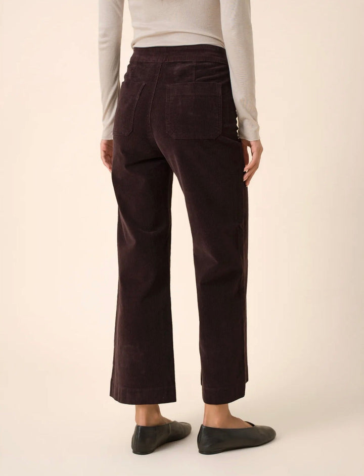 Oraije Victorine Velour Ankle Wide Pant with Buttons - clever alice