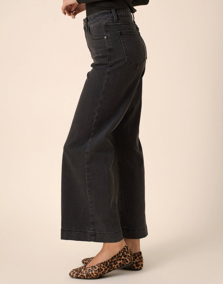 Oraije Vienna Cropped Wide Ankle Jean - clever alice