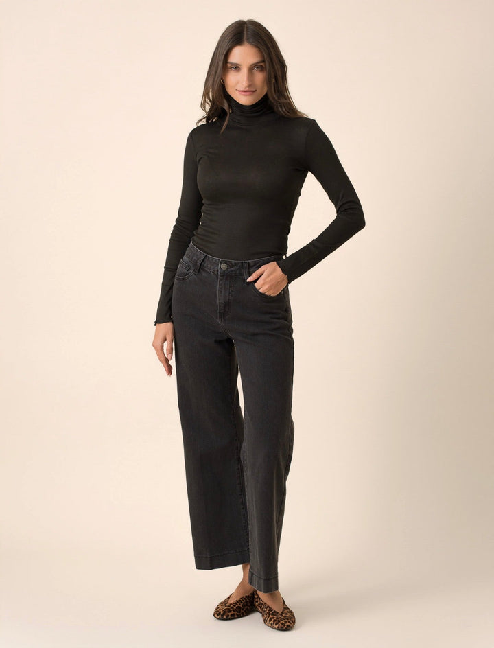 Oraije Vienna Cropped Wide Ankle Jean - clever alice