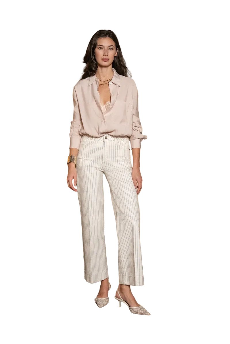 Oraije Vienna Cropped Wide Ankle Jean - clever alice
