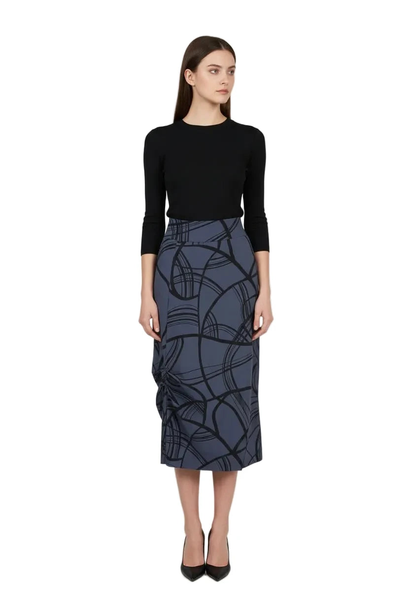 Porto Copeland Skirt in Jet Jersey - clever alice