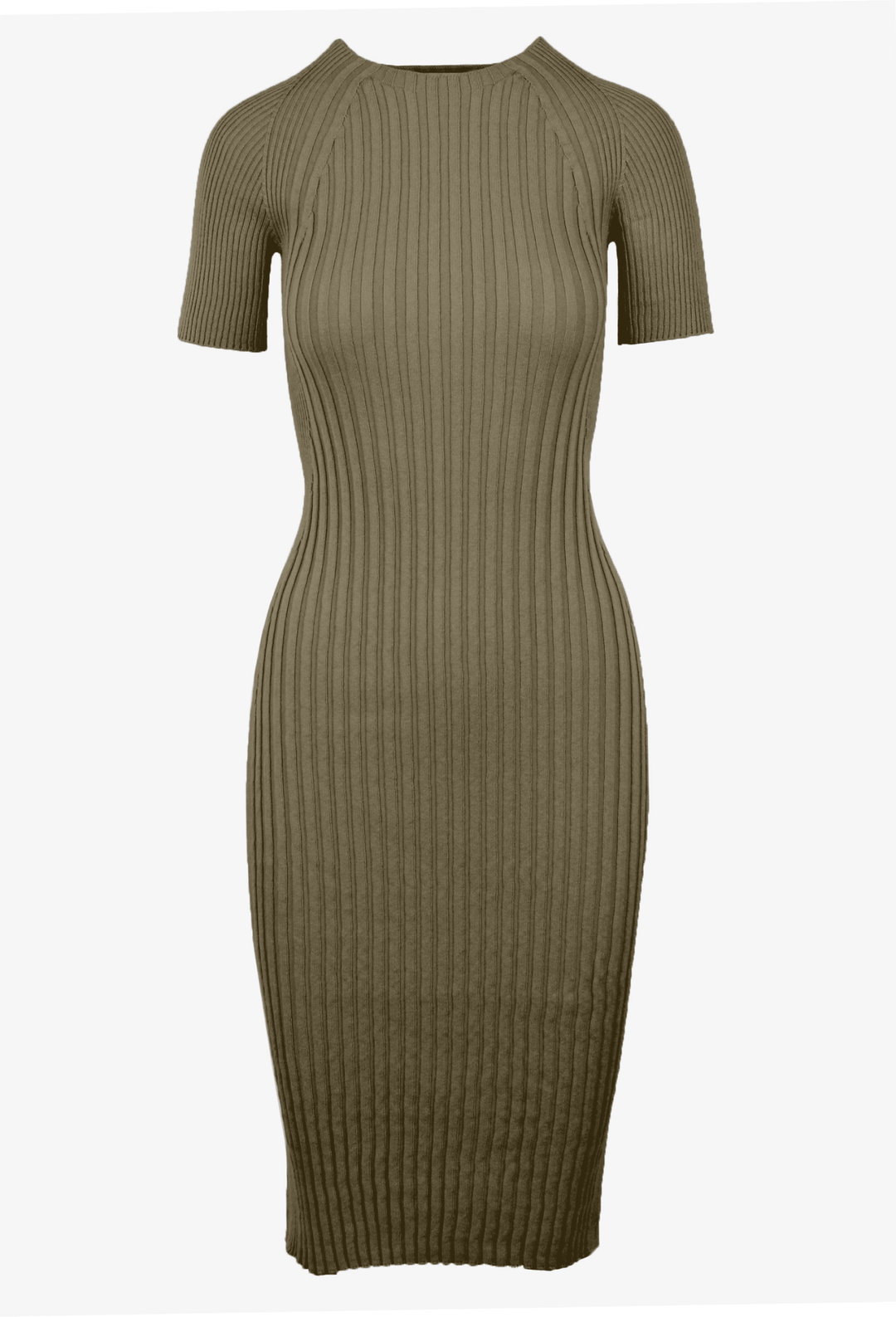 Saintt Sinners Basil Mixed Ribbing Dress - clever alice