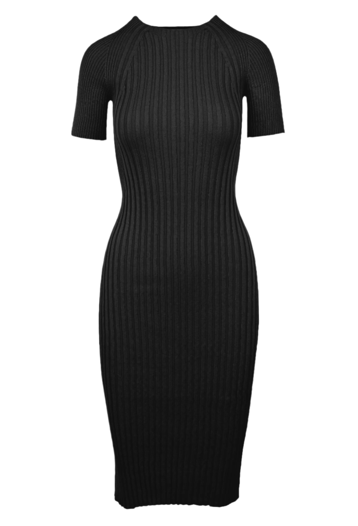 Saintt Sinners Basil Mixed Ribbing Dress - clever alice