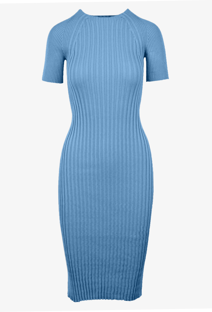 Saintt Sinners Basil Mixed Ribbing Dress - clever alice