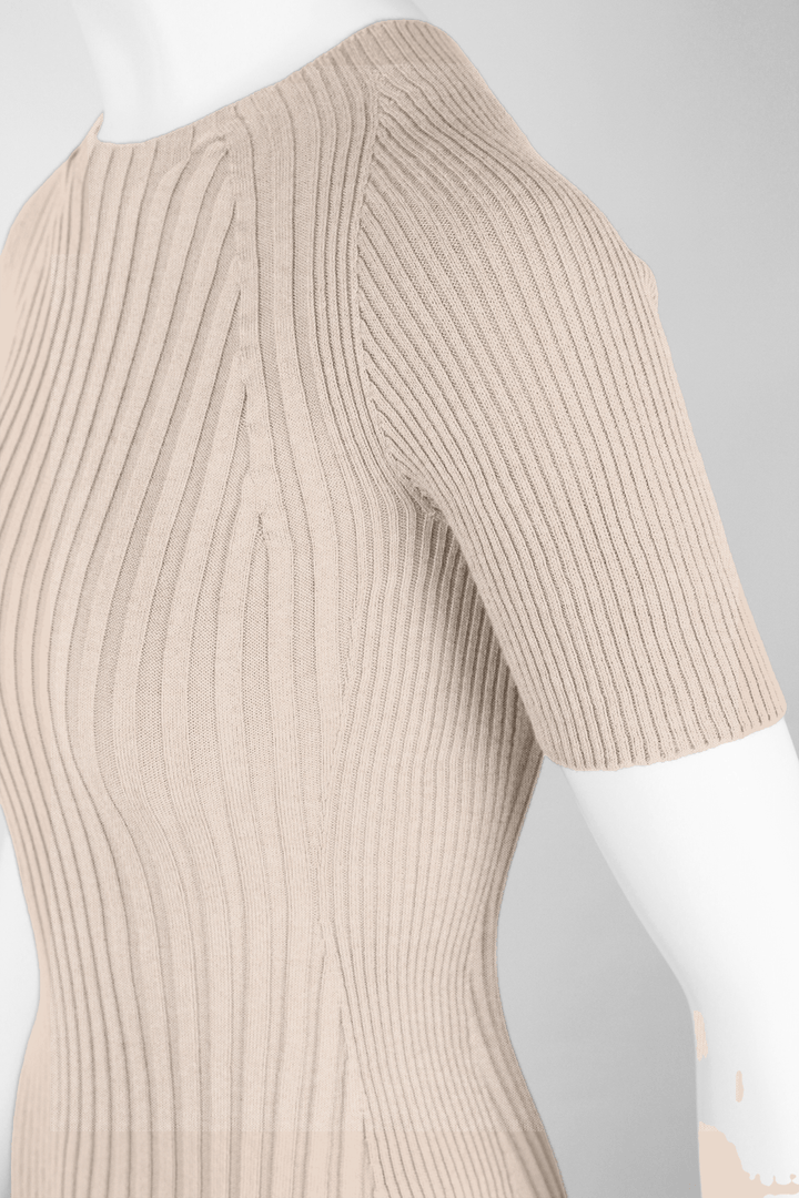 Saintt Sinners Basil Mixed Ribbing Dress - clever alice