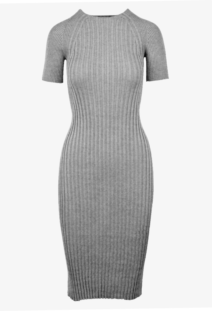 Saintt Sinners Basil Mixed Ribbing Dress - clever alice