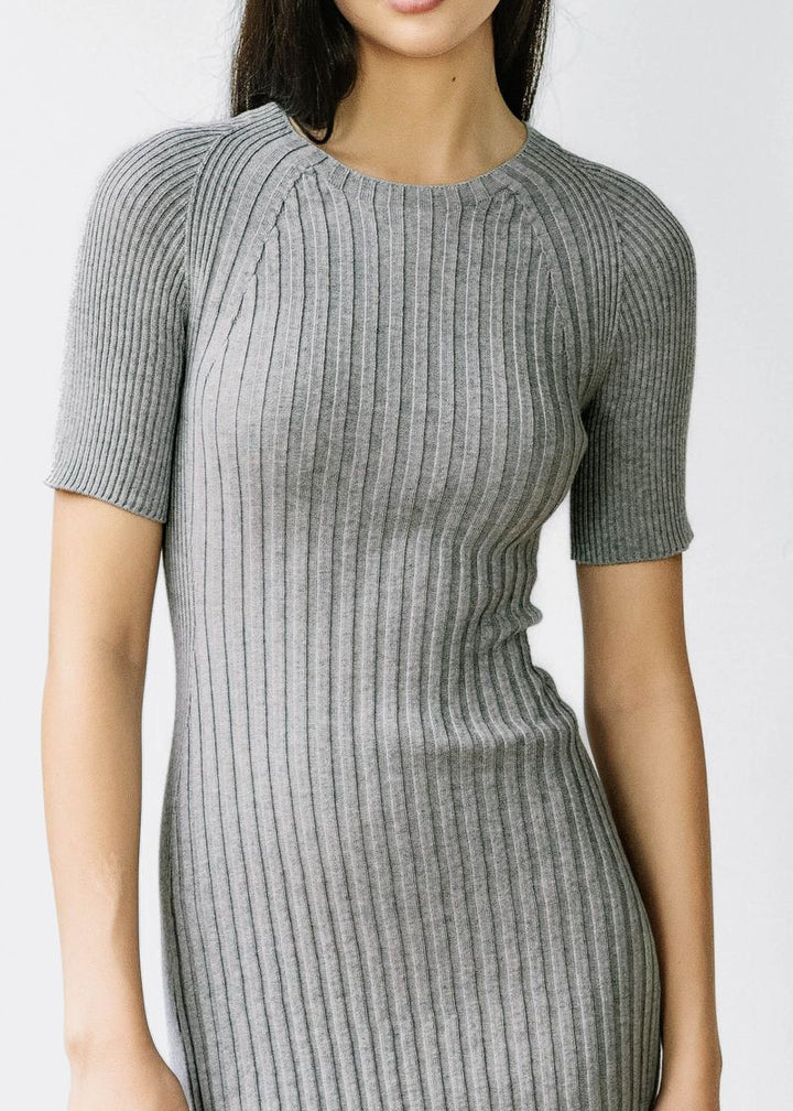 Saintt Sinners Basil Mixed Ribbing Dress - clever alice