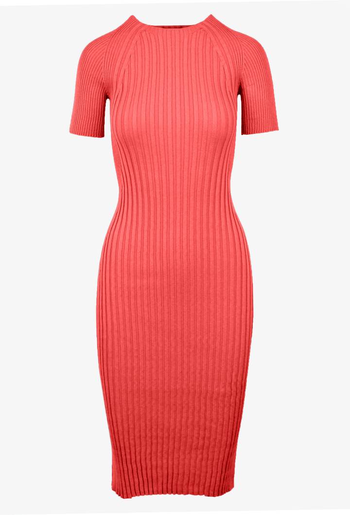 Saintt Sinners Basil Mixed Ribbing Dress - clever alice