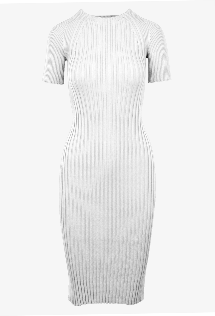 Saintt Sinners Basil Mixed Ribbing Dress - clever alice