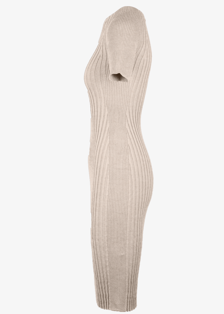 Saintt Sinners Basil Mixed Ribbing Dress - clever alice