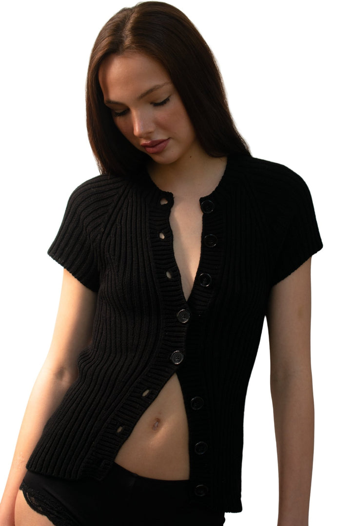 Saintt Sinners Piper Short Sleeve Cardigan - clever alice