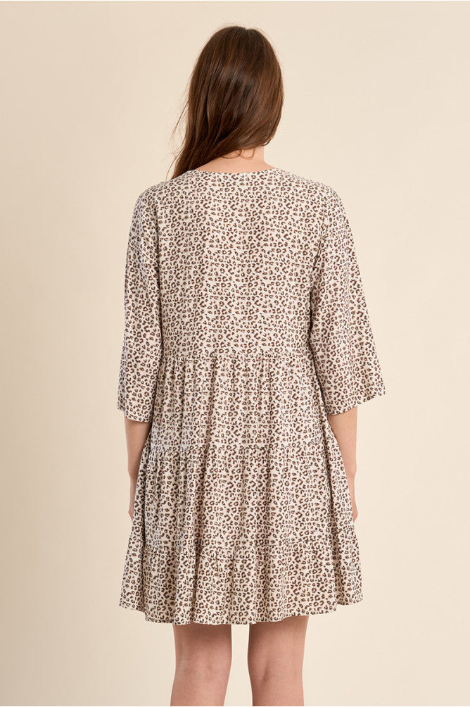 Molly Bracken Short Leopard Print Dress