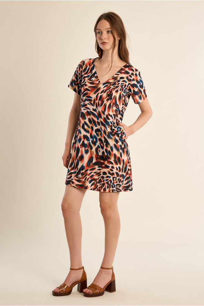 Molly Bracken Short V Neck Dress