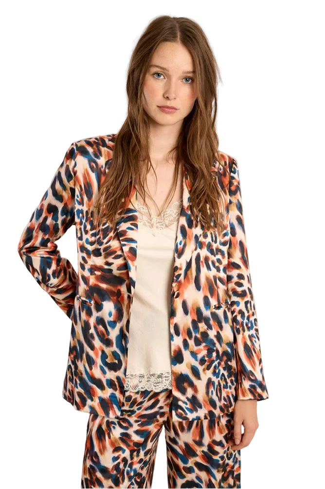 Molly Bracken Animal Print Blazer