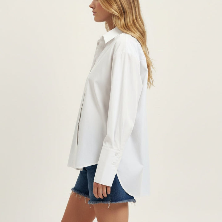 Sweewe Anne Cotton Button Down Shirt - clever alice