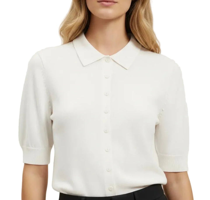 Sweewe Ariana Collared Knit Top - clever alice