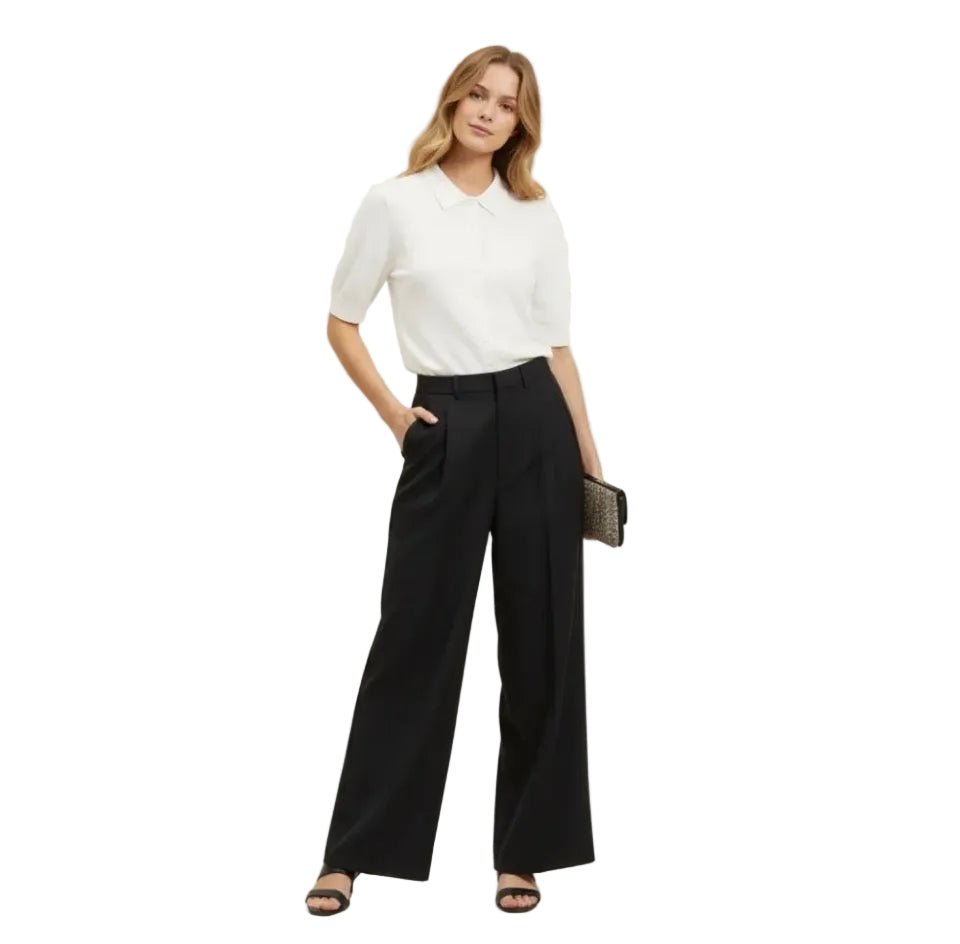 Sweewe Ariana Collared Knit Top - clever alice