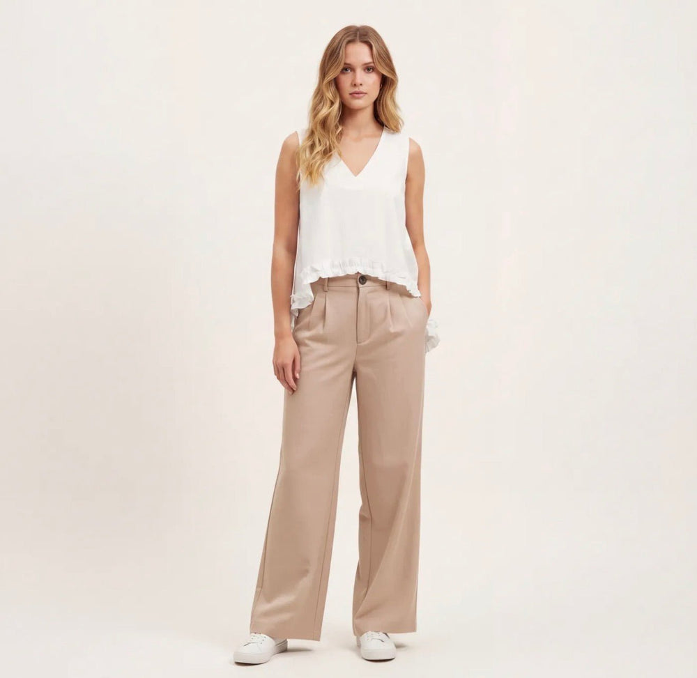 Sweewe Becca V - Neck Cotton Tank Top - clever alice