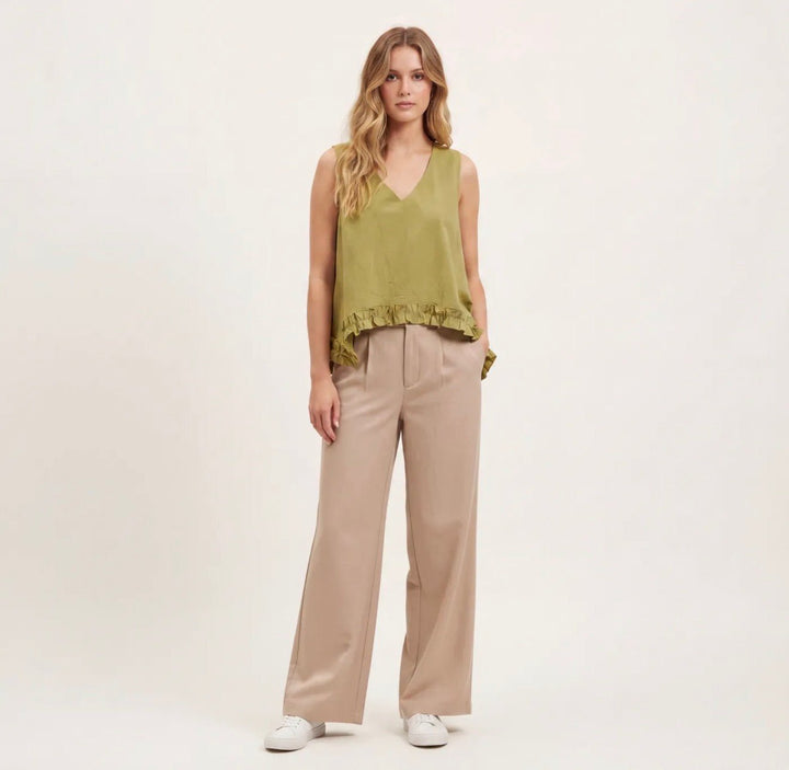 Sweewe Becca V - Neck Cotton Tank Top - clever alice