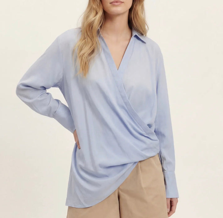 Sweewe Front Drape Blouse - clever alice