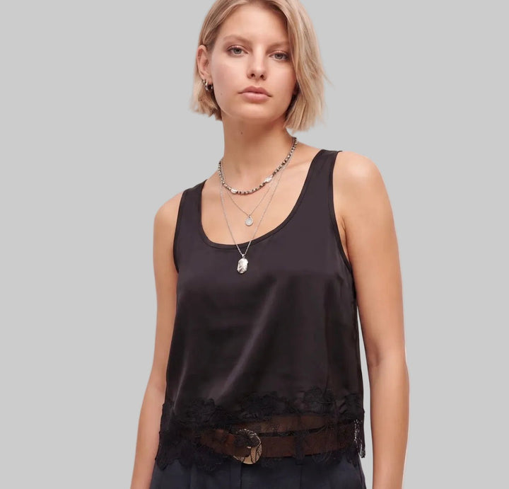 Sweewe Lace Trim Tank - clever alice