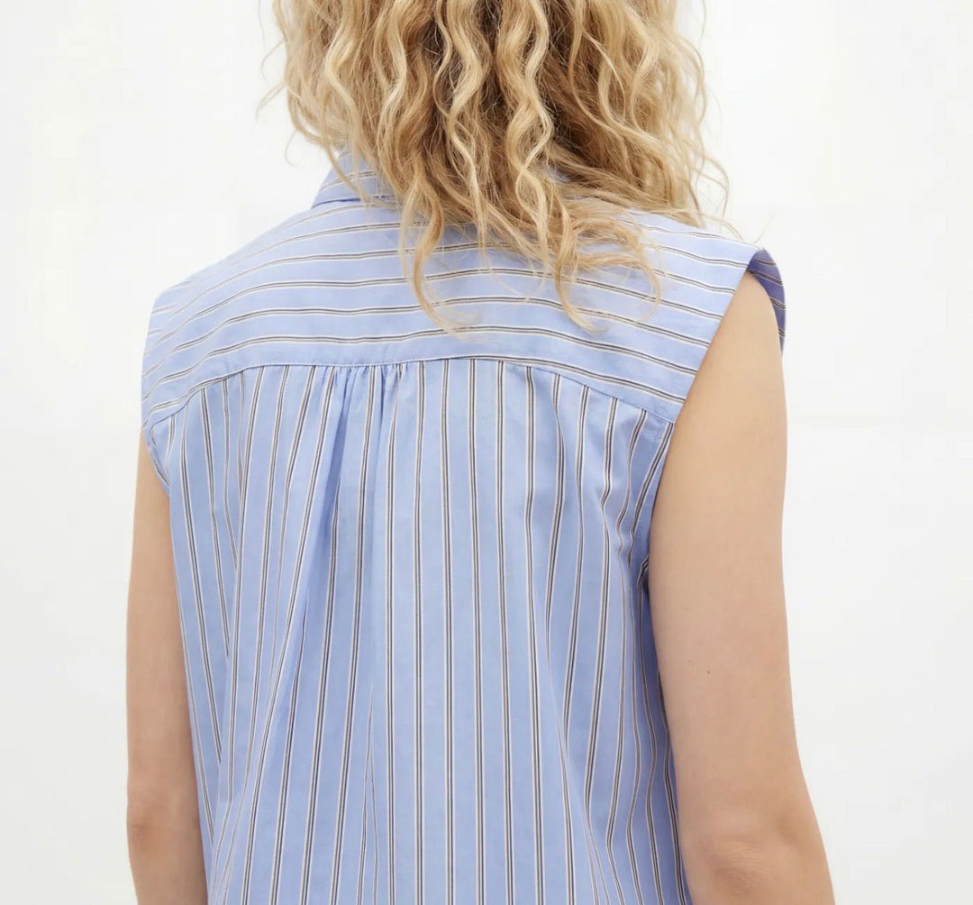 Sweewe Linda Sleeveless Button Down Top - clever alice