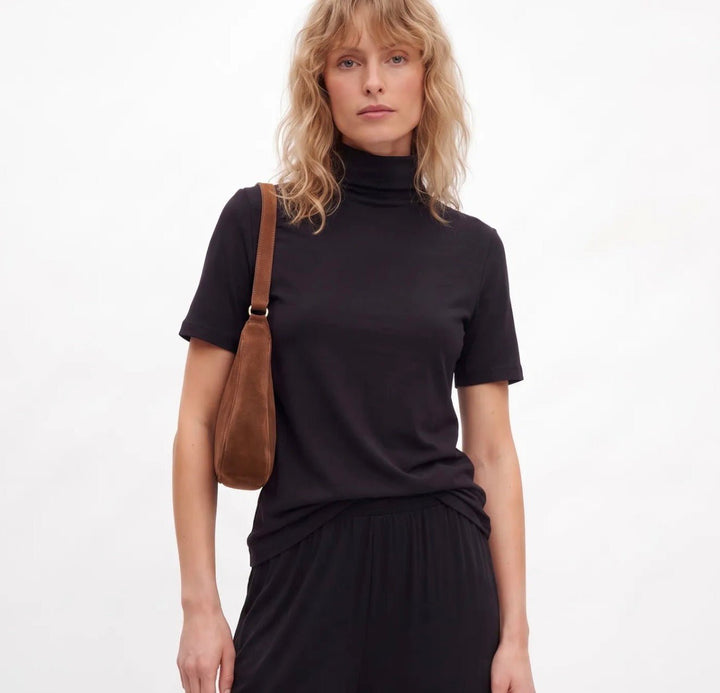 Sweewe Mock Neck Tee - clever alice