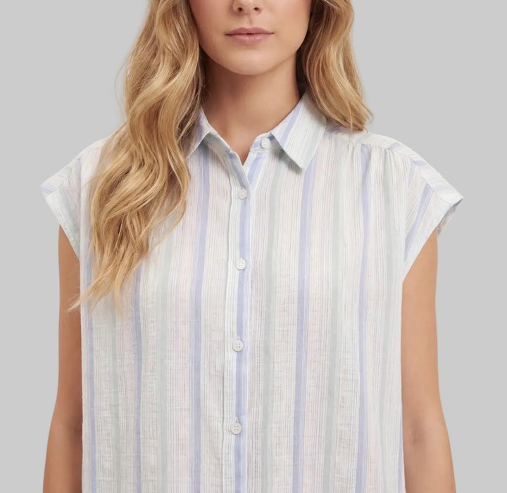 Sweewe Roslyn Sleeveless Button Up - clever alice