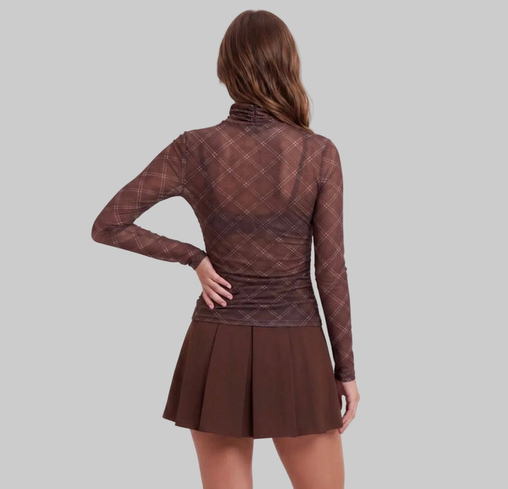 Sweewe Sheer Mesh in Brown - clever alice