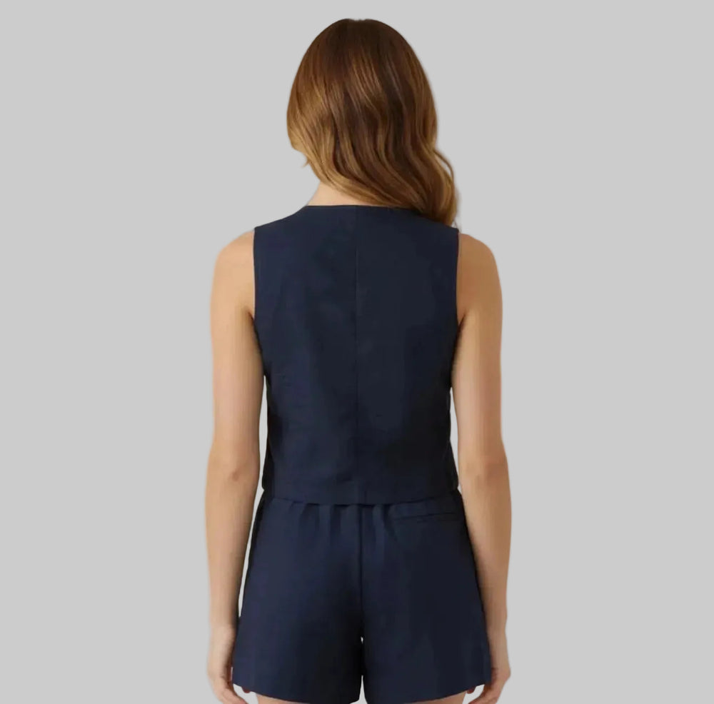 Sweewe Tie Front Sleeveless Vest Top - clever alice