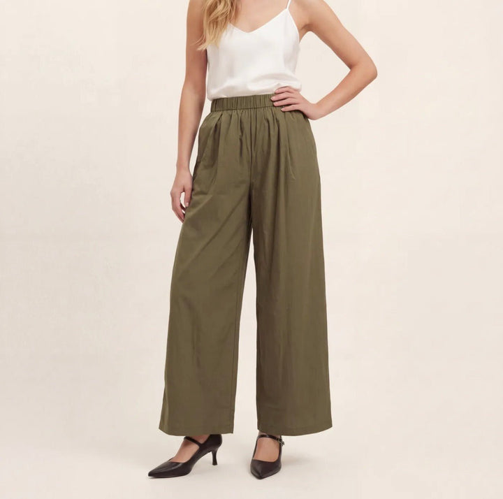 Sweewe Willow Cropped Wide Leg Trouser - clever alice