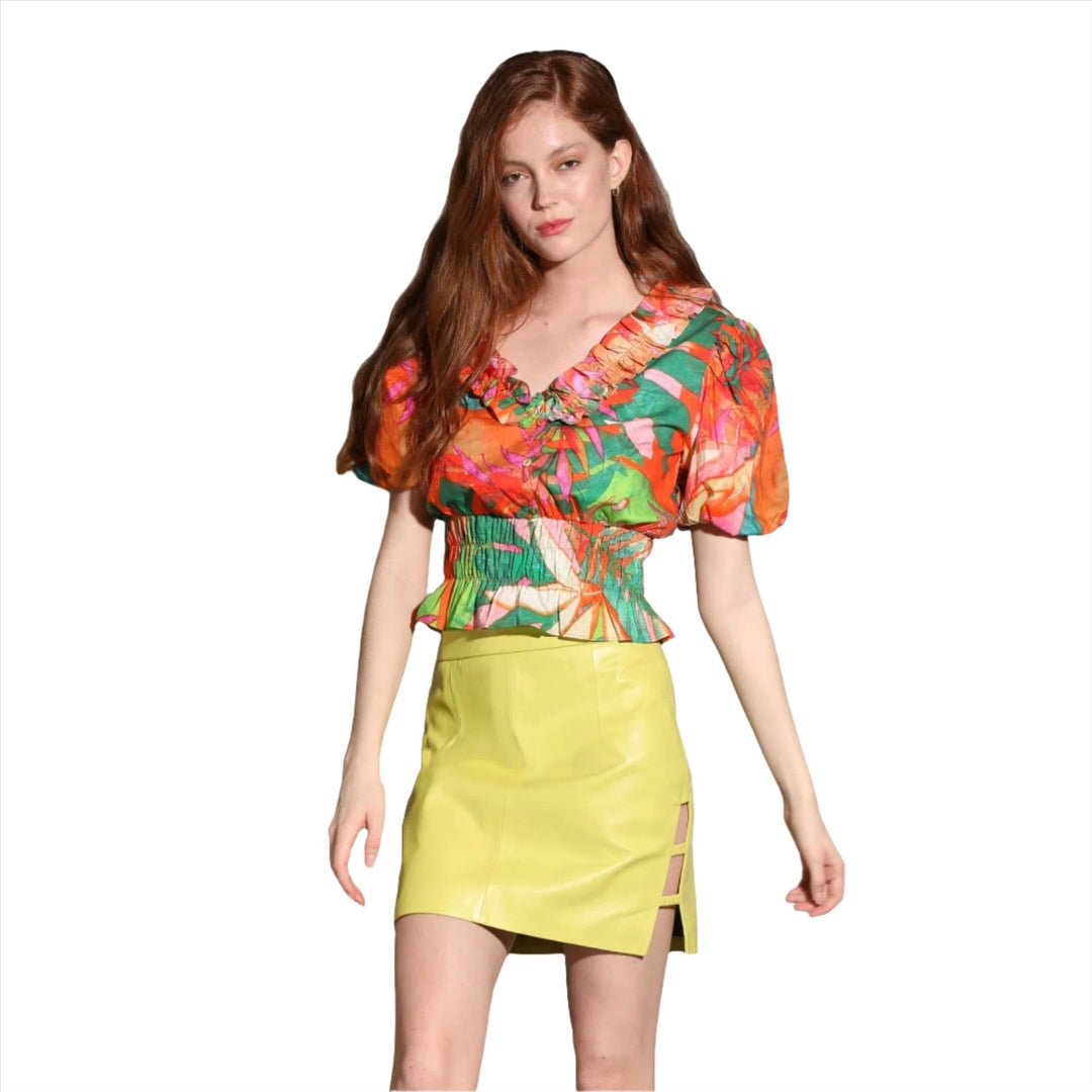 Walter Baker Corteza Skirt in Key Lime - clever alice