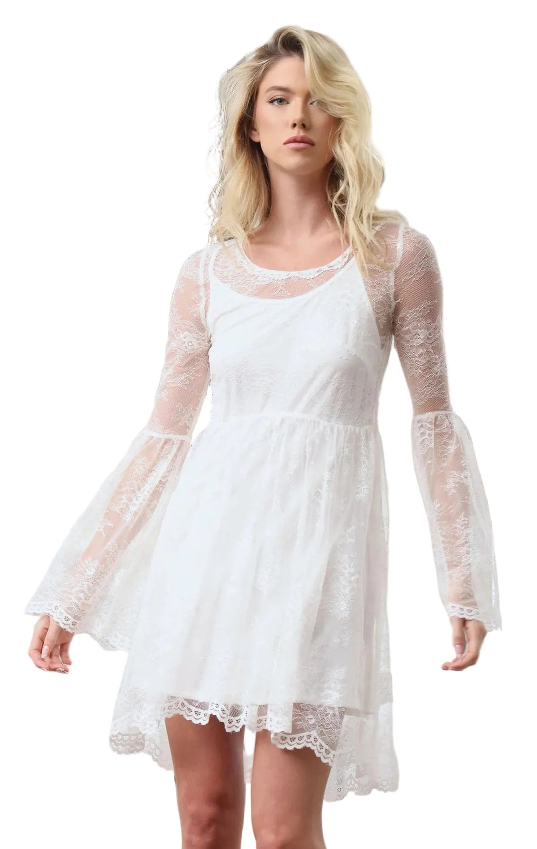 Walter Baker Gabrielle Dress in Ivory Lace - clever alice
