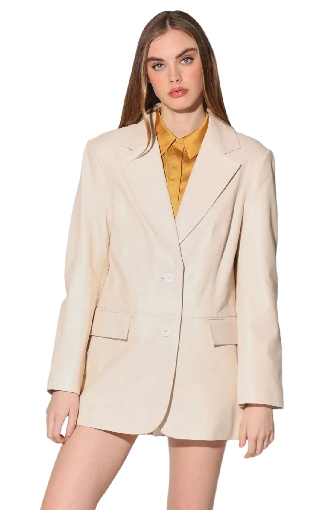 Walter Baker Kira Leather Blazer - clever alice